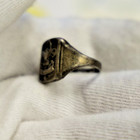 Vintage Sterling Boy Scouts Ring Size 7  split Shank  5 66 Grams