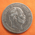 1876-b Germany Prussia Funf Five Silver Mark 5 Imperial German Empire Coin