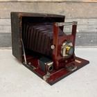 Antique Seneca Uno Large Format Folding Camera W case   Plate Holders 1905