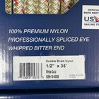 Dock Lines Braided  1 2  X 35  4 Pack  12  Eye  Double Braided  White-gold New