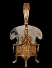 Antique Finest Baccarat Crystal   Gilt Ormolu Bronze Basket Centerpiece