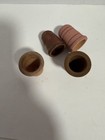 4 Vintage Wooden Hand Painted Thimble And Various Thimbles