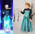 Princess Anna Elsa Queen Girls Cosplay Costume Party Formal Dress Elsa  2