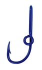 Custom Royal Blue Colored Eagle Claw Fish Hook Hat Pin Blue Fish Hook Tie Clip