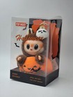 Labubu Happy Halloween Party-sitting Pumpkin Vinyl Plush Pendant