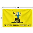 Are You Threatening Me Flag 3x5 Ft Funny Flags 4 Brass Grommets Room Wall Decor