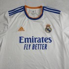 Adidas Real Madrid 21 22 White Emirates Jersey Men s Xl Aeroready