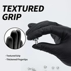 Disposable Nitrile Exam Gloves  5 Mil Black  Powder-free Heavy Duty Clean Glove