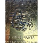 Vintage World Gift Brass Wall Plaque A Childs Prayer Handmade England Nursery