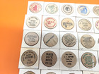 50 Piece Vintage Wooden Nickels Tuits Lot 2 - Great For Collection
