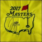 Sergio Garcia 17 Autographed 2017 Masters Augusta National Angc Pin Flag Jsa Coa