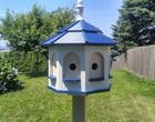 Large Poly Gazebo Birdhouse   8 Rooms   Amish Handmade   Made In Usa 