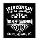 Harley-davidson Men s T-shirt  Hand Made Willie G Skull Distressed 30294030