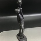 7cm Chinese Bronze Copper Statue Hand Carved Cartoon Characters Girl Figurine 80