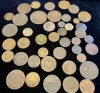 World Coin Lot 1700-1800 s Old World Copper   Silver Coins Lot Of 43