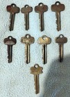 Lot Of 9 Vintage Best Door   Padlock Keys Multiple Mfg  Eras Read 