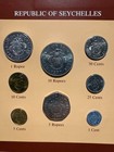 Franklin Mint Coins Of All Nations Set - Seychelles 8 Coins With Card