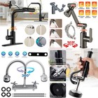 Swivel Kitchen Faucet Single Handle Sink Pull Down Out Sprayer Mixer Tap 3 Modes