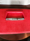 Bright Red Pink Interior Samsonite Silhouette Hard Shell Train Cosmetic Case  