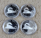 Lot Of 4 1986 Canada Vancouver Centennial Proof Silver Dollar One Coins