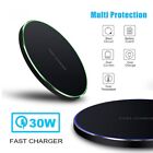 30w Wireless Charger Fast Charging Pad Mat For Iphone 14 13pro 12 11pro Xs 8