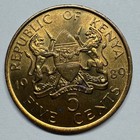 1989 Kenya 5 Cents - Coin  e-031