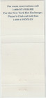 New York New York Las Vegas  Nevada Casino Matchbook Cover