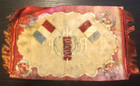 Antique Tobacco Silk Felt - R  F  France - 8 5 X 5 Inches