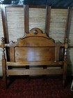 Antique Full Size Bed  Headboard  Footboard And Rails