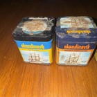3 Vintage Empty Tobacco Tins  London Dock And 2 Scandinavik Natural And Mild