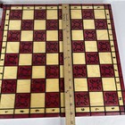 Ziomek Handmade Polish Wooden Chess Set Folding Storage Board Missing Red King