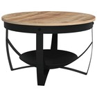 Coffee Table Living Room End Table Side Table With Shelf Solid Wood Vidaxl