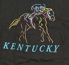 Vintage Kentucky Derby T Shirt Men   s Large Black Cotton 