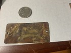Vintage Franklin Sewing Machine Emblem Plate Tag Brass