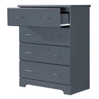 Stork Craft Usa Brookside 4 Drawer Chest In Gray
