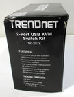 New  Trendnet 2-port Usb Kvm Switch Kit Tk-207k