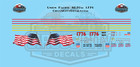 Up Union Pacific Sd70m America 250  1776 Ho 1 87 Scale Decal Set