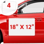 4 Pack Blank Magnets  18  X 12  Magnetic Signs For Car  Rounded 18 x12 -4 Pack