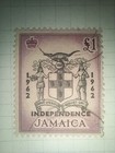 Jamaica 1962 Independence Stamp Page Qeii   1 10s 3s Used Collection