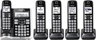 Panasonic Cordless Phone System W  5 Handsets Link2cell Call Block - Kx-tgf575