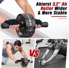 Ab Roller Wheel  Abs Workout Equipment For Abdominal   Core Strength Black 