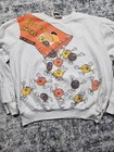 Very Rare Vintage 1980   s Reese s Pieces Graphic Bj Frog Crewneck Sz Large White