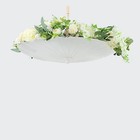 2 White 32  Paper Umbrellas  Decorative Parasol Wedding Favors Party Decorations