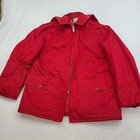 Vintage Penney   s Red Hunting Jacket Mens 44 Crown Zip Wool Blend 1950s Workwear