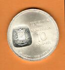 Venezuela Unc Coin  doblon  10 Bolivares Bs 1973 Silver  900 Rotation Error 15  