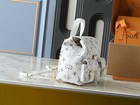 Coated Canvas Mini Backpack Gold Hardware Adjustable Strap Casual Women Bag