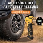 Cordless Car Tire Inflator Portable Air Compressor Car Pump With Pressure Gauge