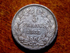 High Grade 1833-bb France 5 Francs Large Silver Coin  F2