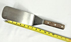 Commercial Quality Stainless Steel Spatula Metal Grill Turner Wooden Handle