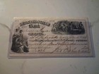 Sling s     rare 1858 Leonardsville Ny Deposit Check  32 25 Beautiful Artwork      